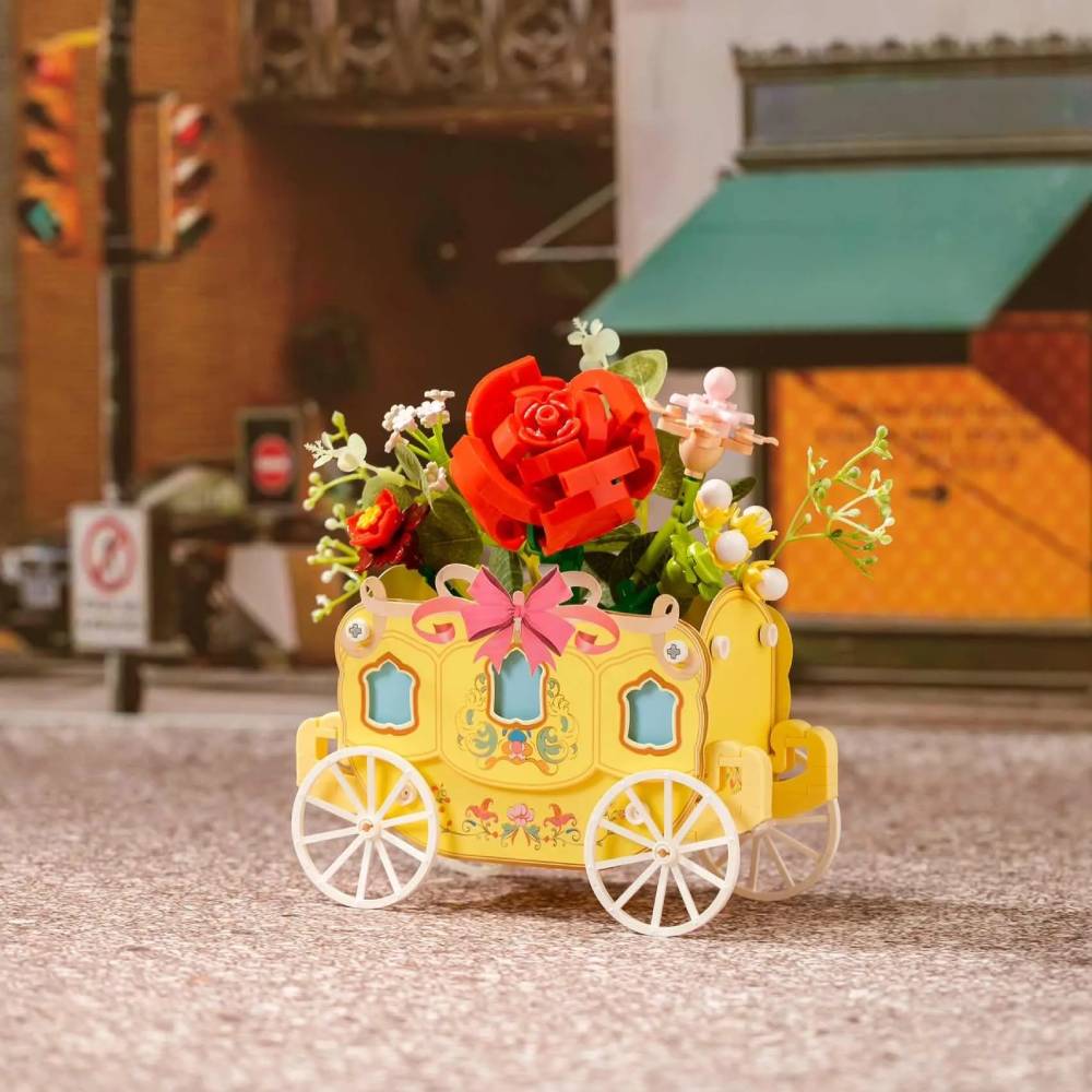 Конструктор PANTASY Original - Flower Cart орзина з трояндами 264 деталей (15027) Тип унікальні деталі