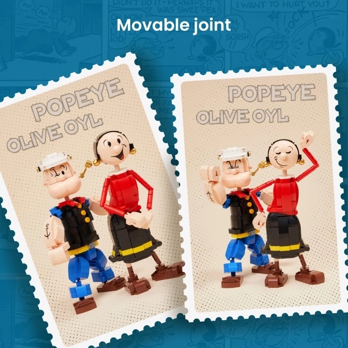 Внешний вид Конструктор PANTASY Popeye Папай с Оливой (86401)