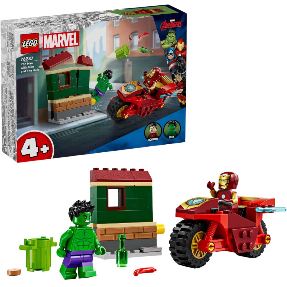 Конструктор LEGO Marvel Залізна Людина на мотоциклі та Халк (76287) Конструктор LEGO Marvel Залізна Людина на мотоциклі та Халк (76287)