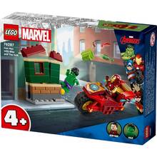 Конструктор LEGO Marvel Залізна Людина на мотоциклі та Халк (76287)