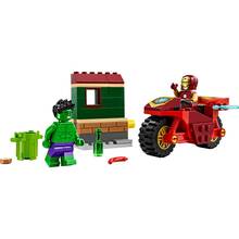 Конструктор LEGO Marvel Залізна Людина на мотоциклі та Халк (76287)