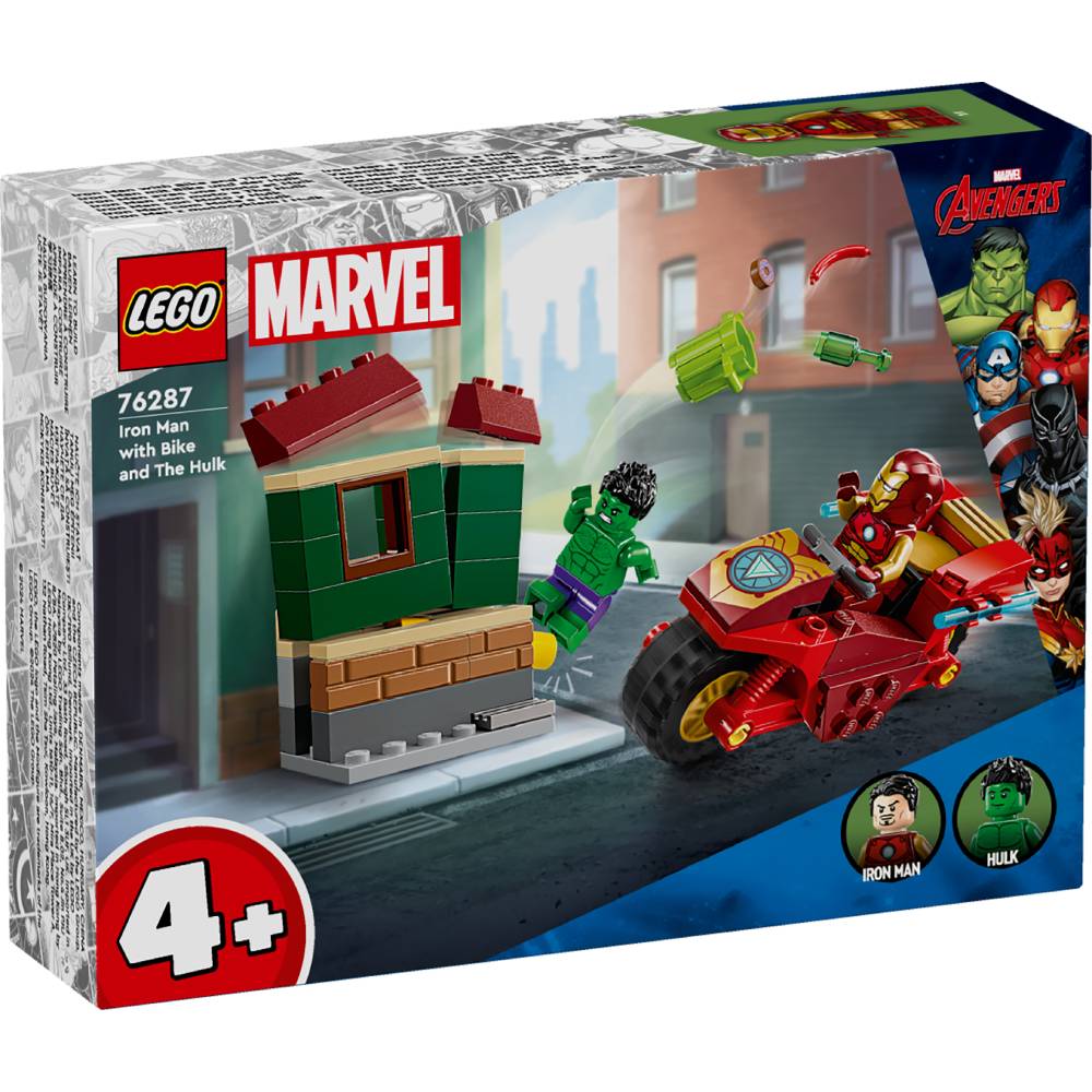 Покупка Конструктор LEGO Marvel Залізна Людина на мотоциклі та Халк (76287)