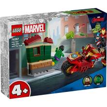 Конструктор LEGO Marvel Залізна Людина на мотоциклі та Халк (76287)
