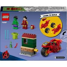 Конструктор LEGO Marvel Залізна Людина на мотоциклі та Халк (76287)