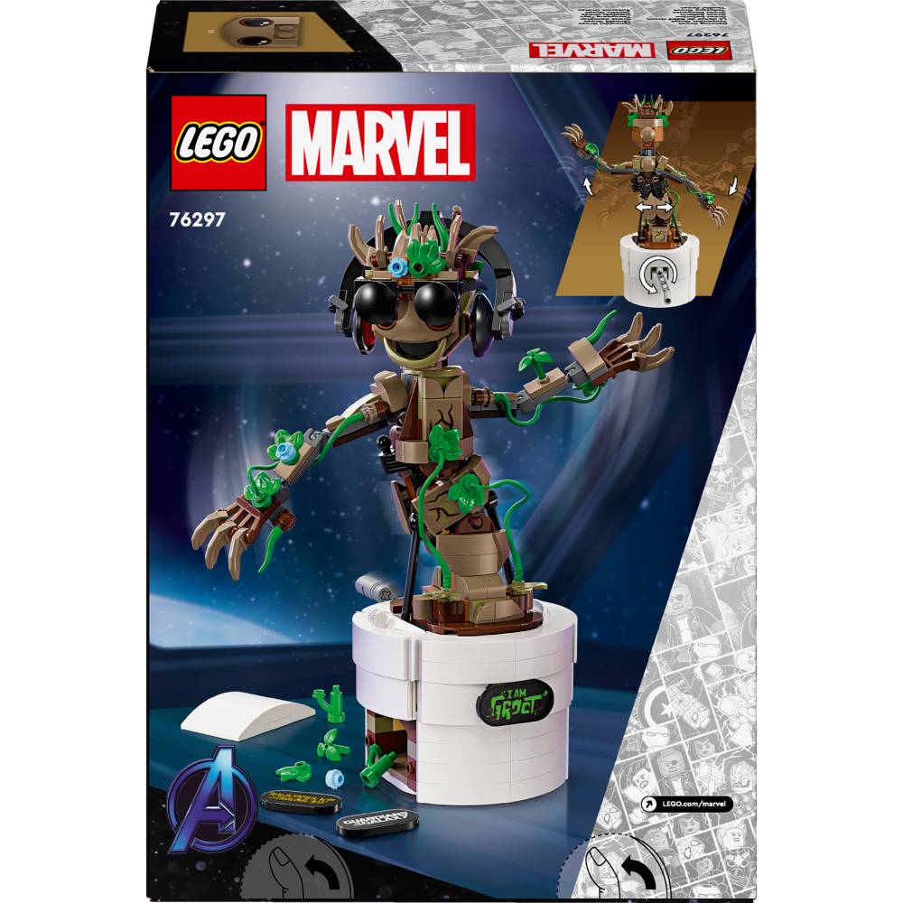 Заказать Конструктор LEGO Marvel Танцующий Грут (76297)