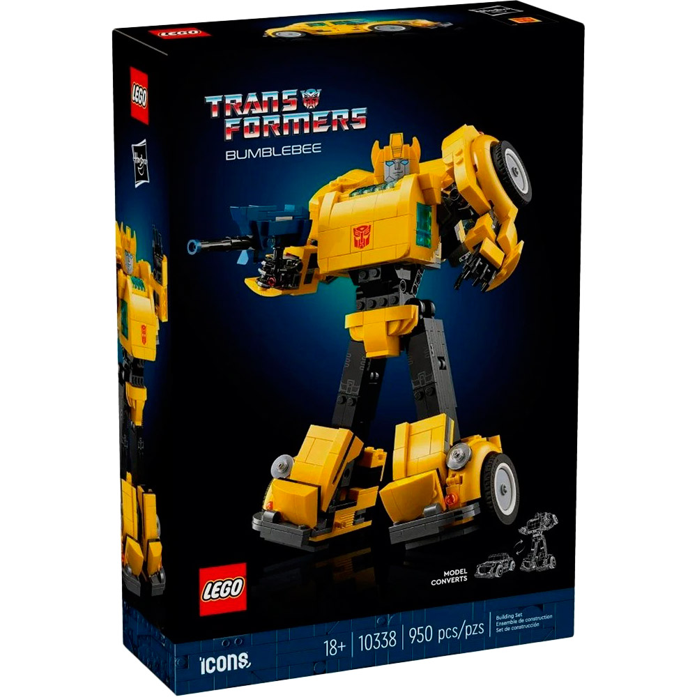 Конструктор LEGO Icons Bumblebee 950 деталей (10338) Конструктор LEGO Icons Bumblebee 950 деталей (10338)