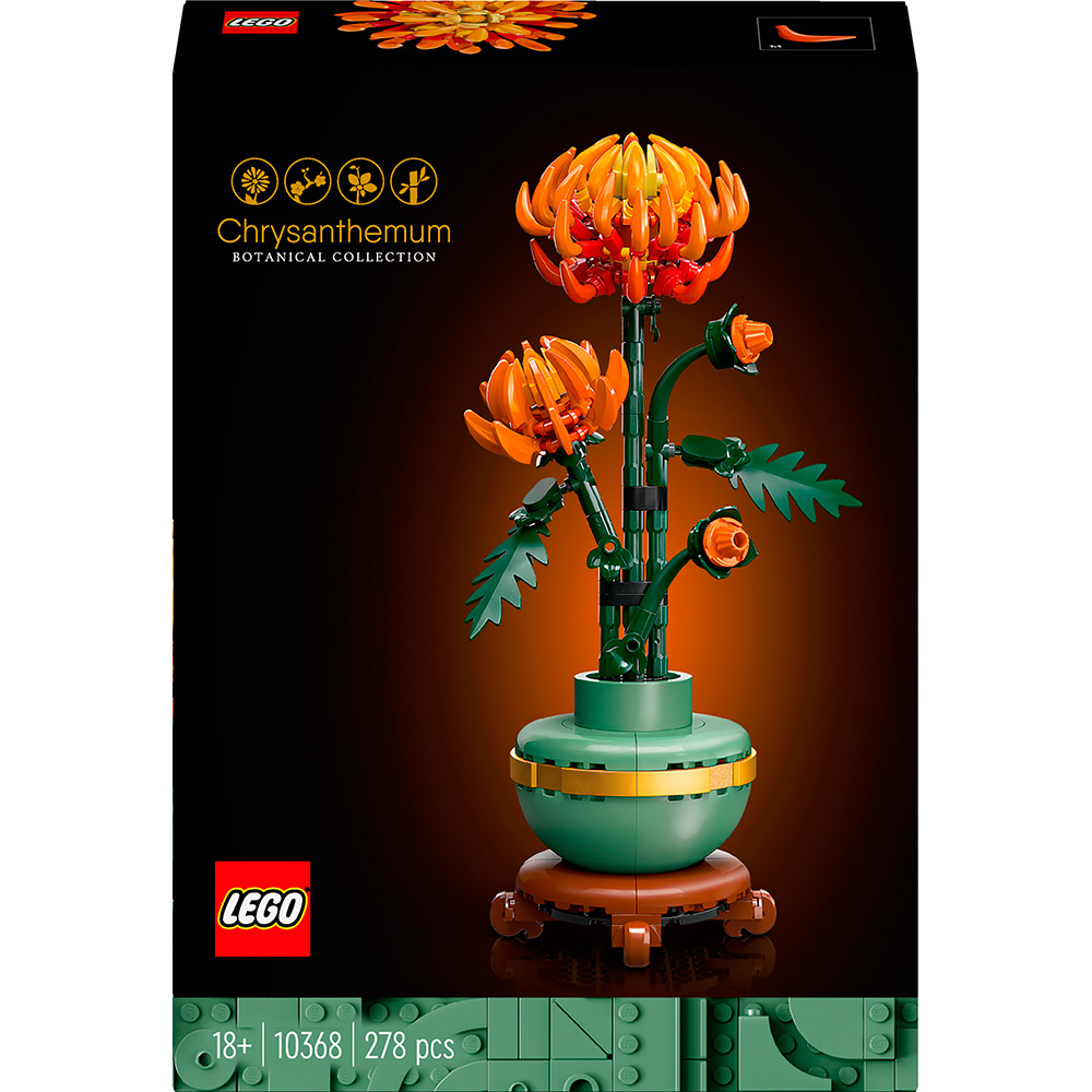 Конструктор LEGO Icons Хризантема 278 деталей (10368)