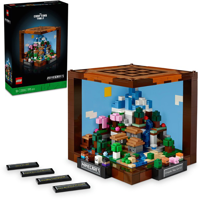 Конструктор LEGO Minecraft Верстак 1195 деталей (21265) Кріплення блок