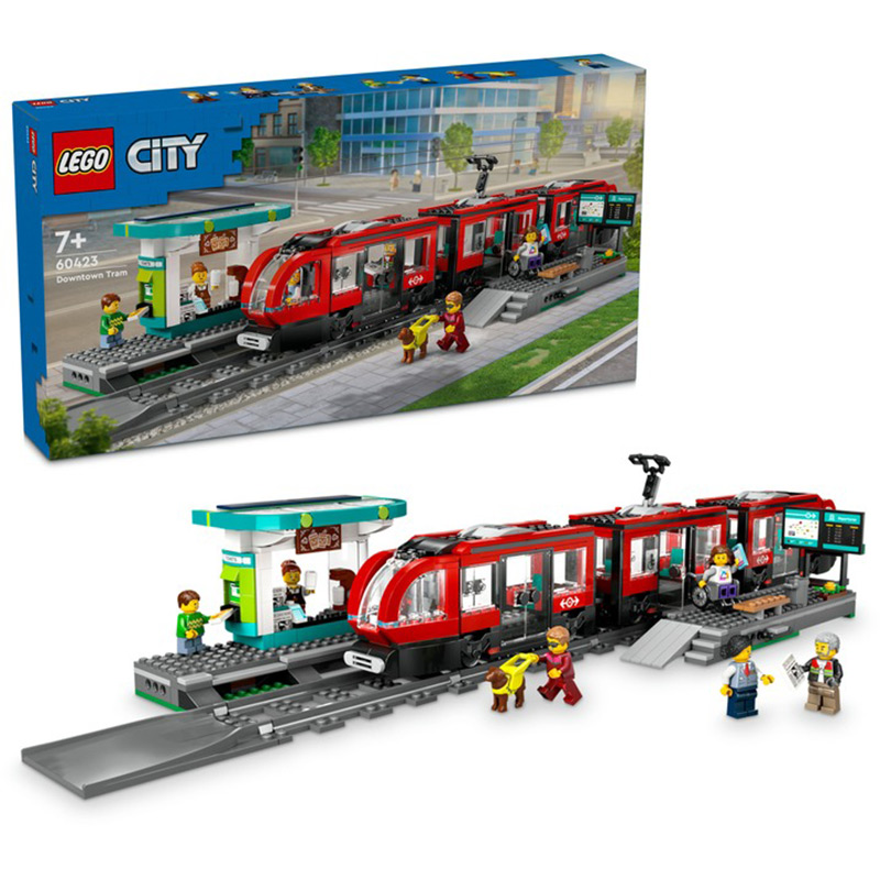 Покупка Конструктор LEGO City Трамвай та вокзал у центрі міста 811 деталей (60423)