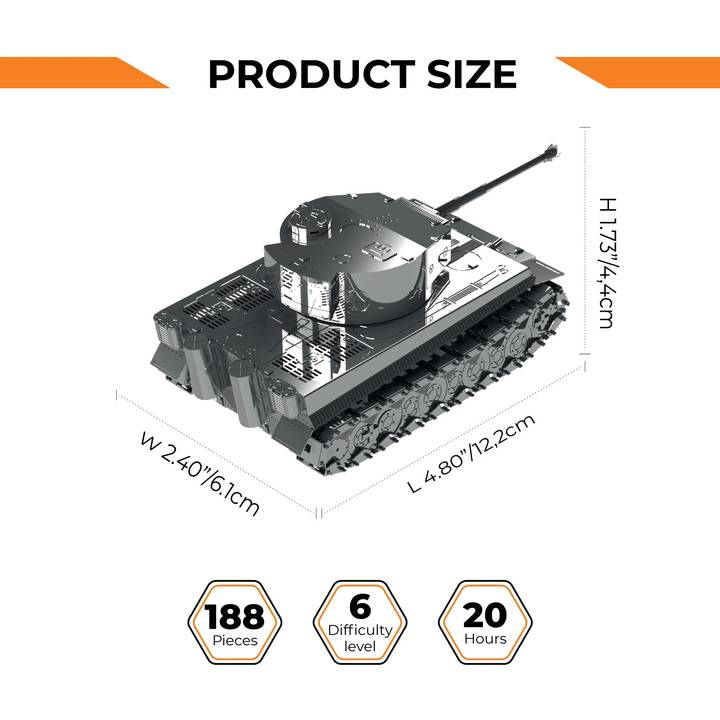 Колекційна модель-конструктор METAL TIME Ponderous Panzer Heavy Tank (MT020) Тип транспорту танк