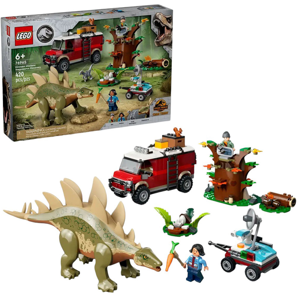 Конструктор LEGO Jurassic World Місії динозаврів: Знахідка стегозавра (76965) Тип класичний