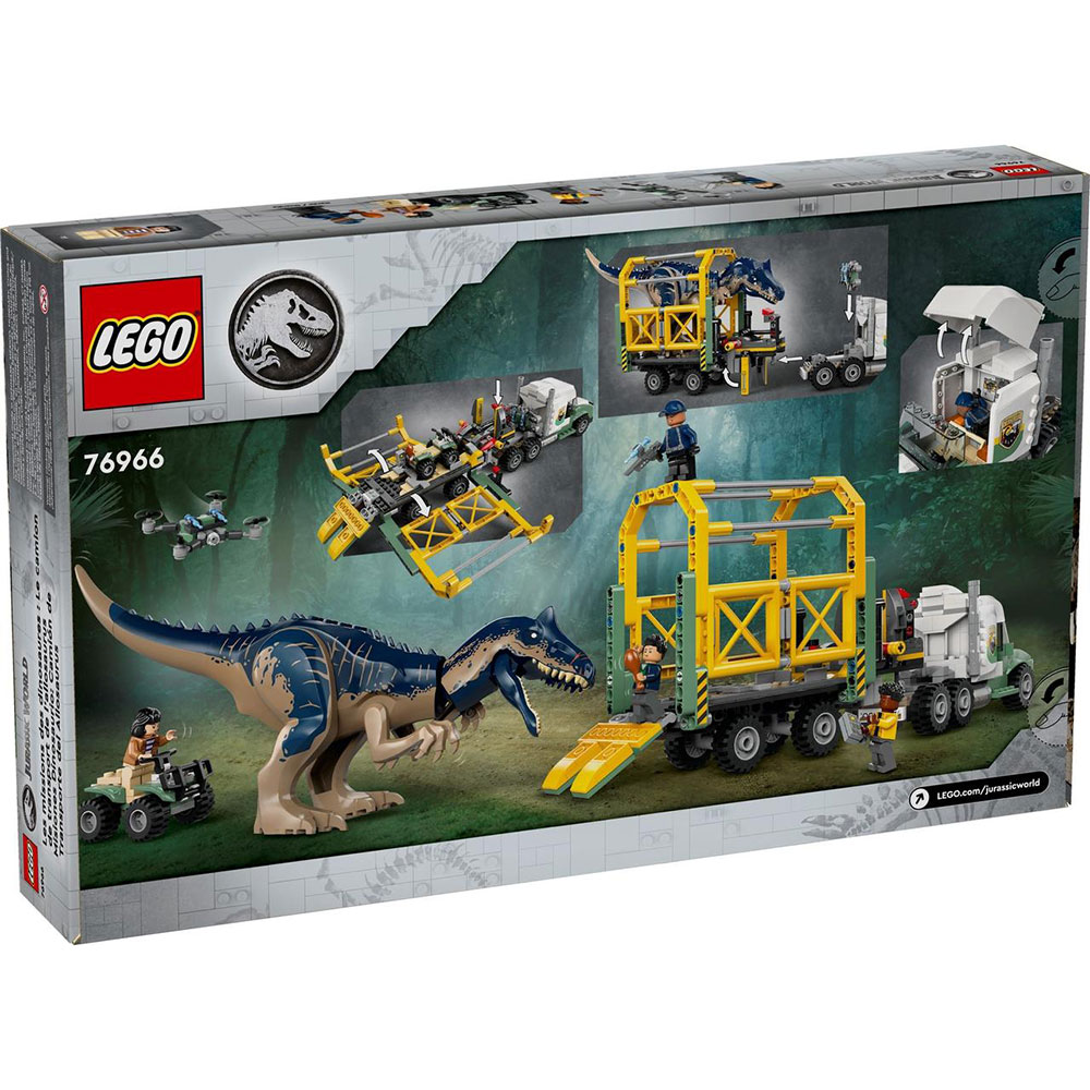 Конструктор LEGO Jurassic World Миссии динозавров: Грузовик для перевозки аллозавра (76966) Тип классический