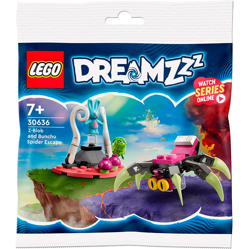 Конструктор LEGO DREAMZzz Побег Зет-Блоб и Бунчу от паука 44 детали (30636) Серия Lego DREAMZZZ