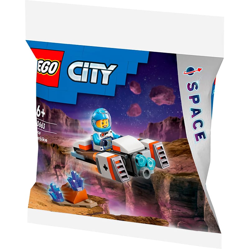 Внешний вид Конструктор LEGO City Космический мотоцикл 46 деталей (30663)