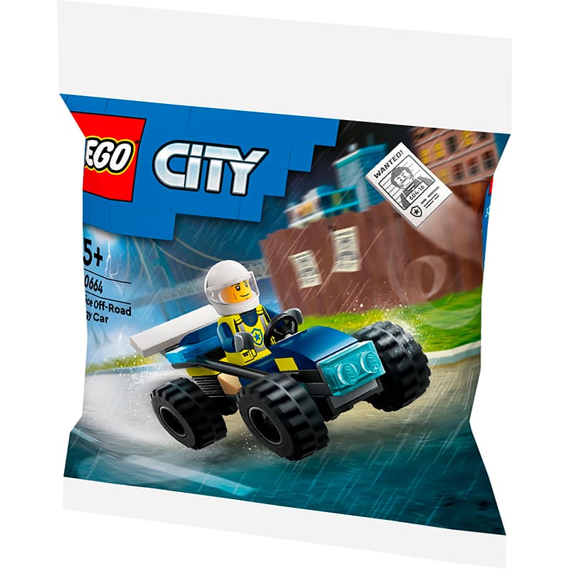 Фото Конструктор LEGO City Полицейский багги для бездорожья 35 деталей (30664)