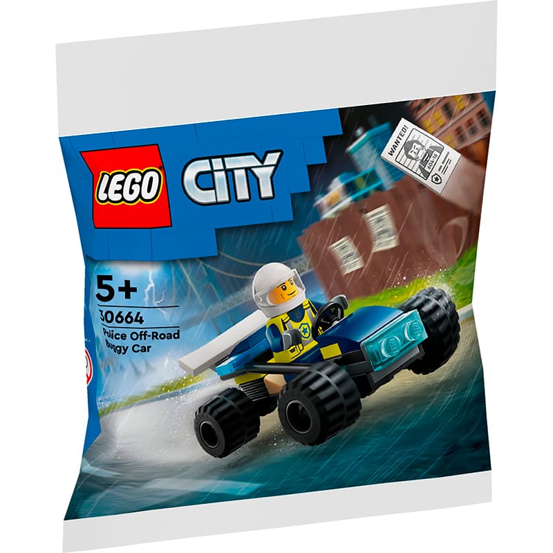 Конструктор LEGO City Поліцейський баггі для бездоріжжя 35 деталей (30664) Кріплення блок