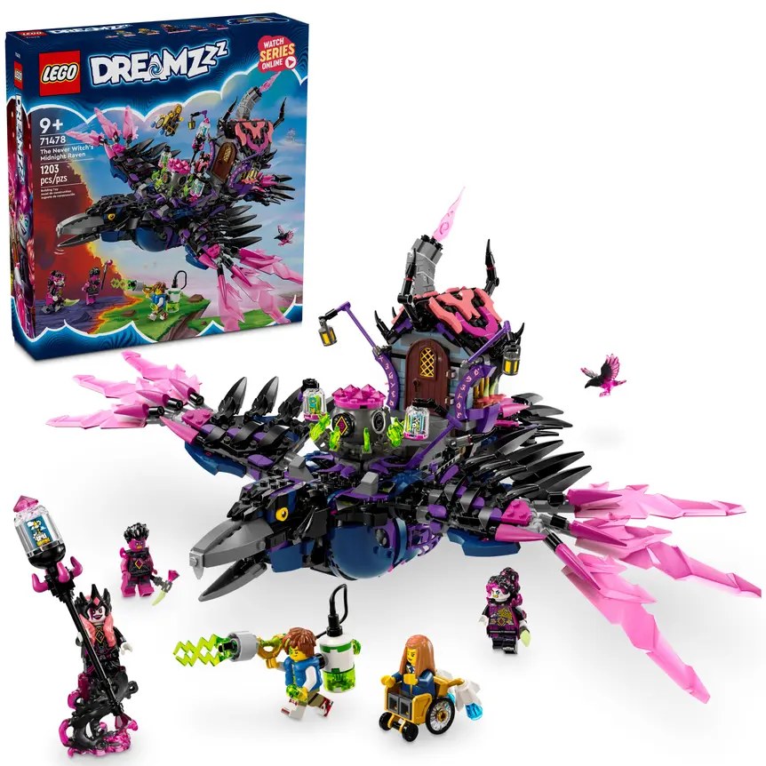 Конструктор LEGO DREAMZzz Полуночный ворон Неведьмы (71478) Крепление блок