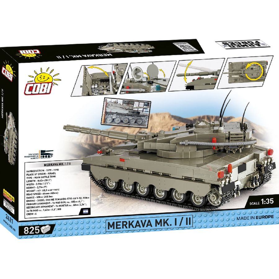 Конструктор COBI Танк Меркава Mk 1 825 деталей (COBI-2621) Тип класичний