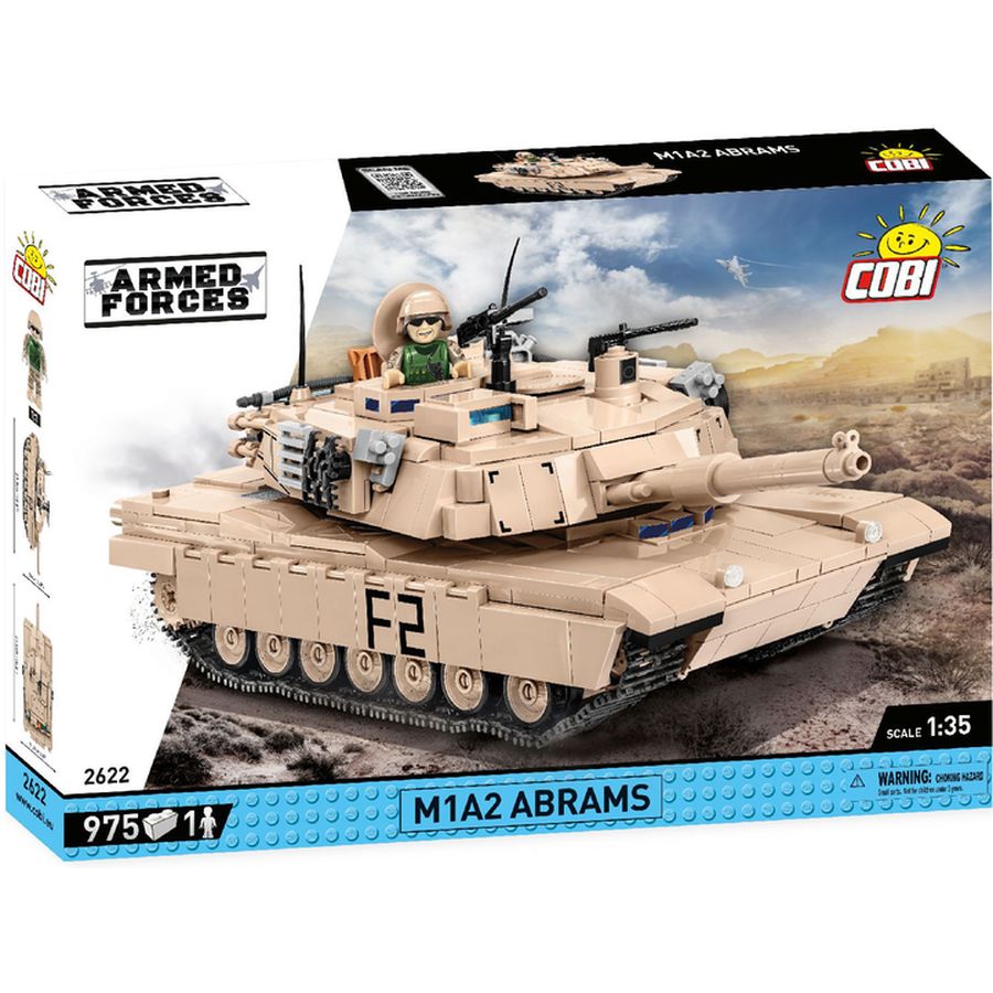 Конструктор COBI Танк M1A2 Абрамс 975 деталей (COBI-2622)