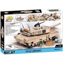 Конструктор COBI Танк M1A2 Абрамс 975 деталей (COBI-2622)