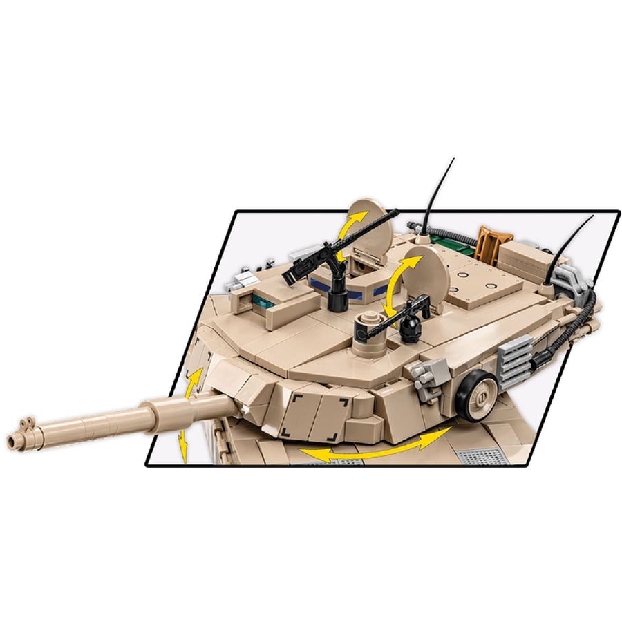 Конструктор COBI Танк M1A2 Абрамс 975 деталей (COBI-2622) Крепление блок