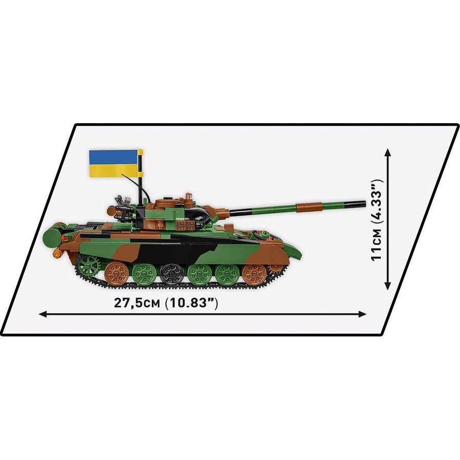 Зовнішній вигляд Конструктор COBI Танк Т-72 M1R (UA/PL) 724 деталей (COBI-2624)