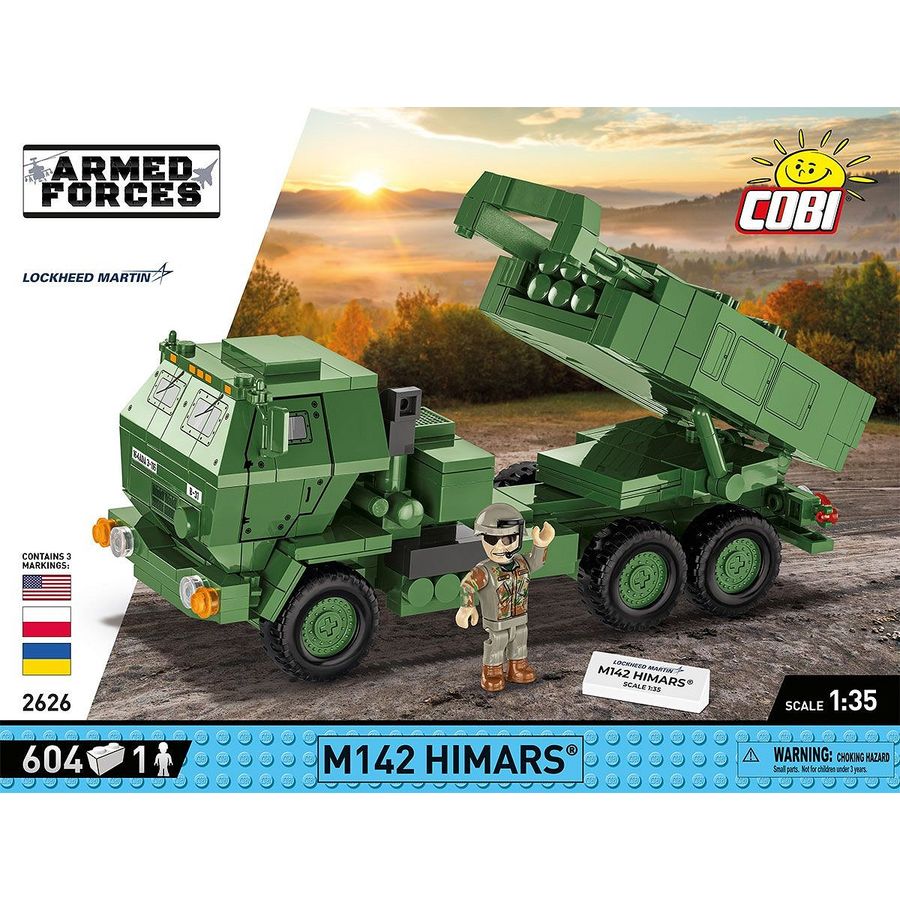 Конструктор COBI РСЗВ Himars M142 (UA/PL/US) 604 деталі (COBI-2626)