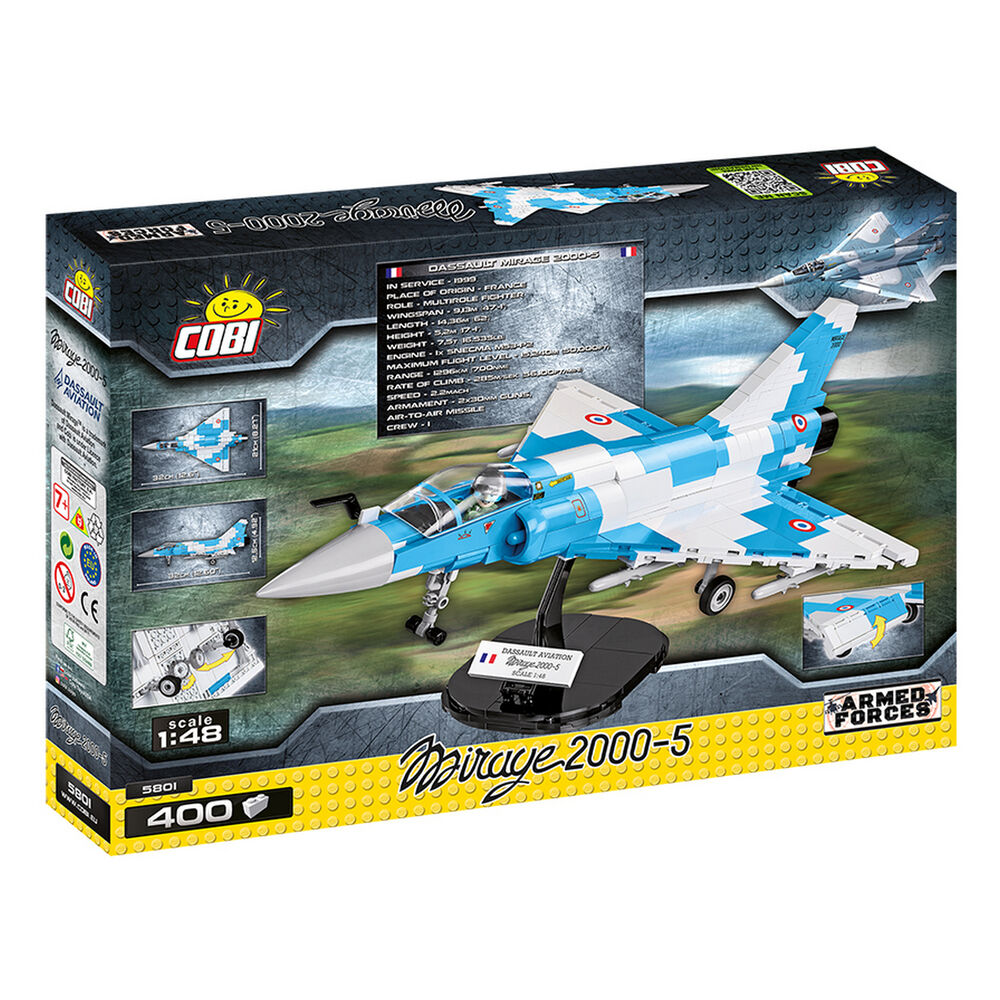 Конструктор COBI Самолет Mirage 2000-5 400 деталей (COBI-5801) Тип классический