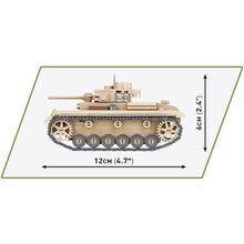 Конструктор COBI Вторая Мировая Война Танк Panzer III 292 детали (COBI-2712)