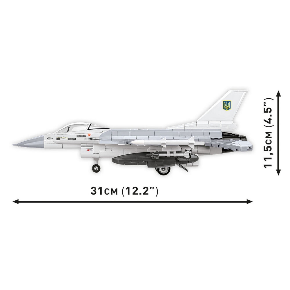 В Україні Конструктор COBI Літак F-16C Fighting Falcon UA ​​500 деталей (COBI-5893)