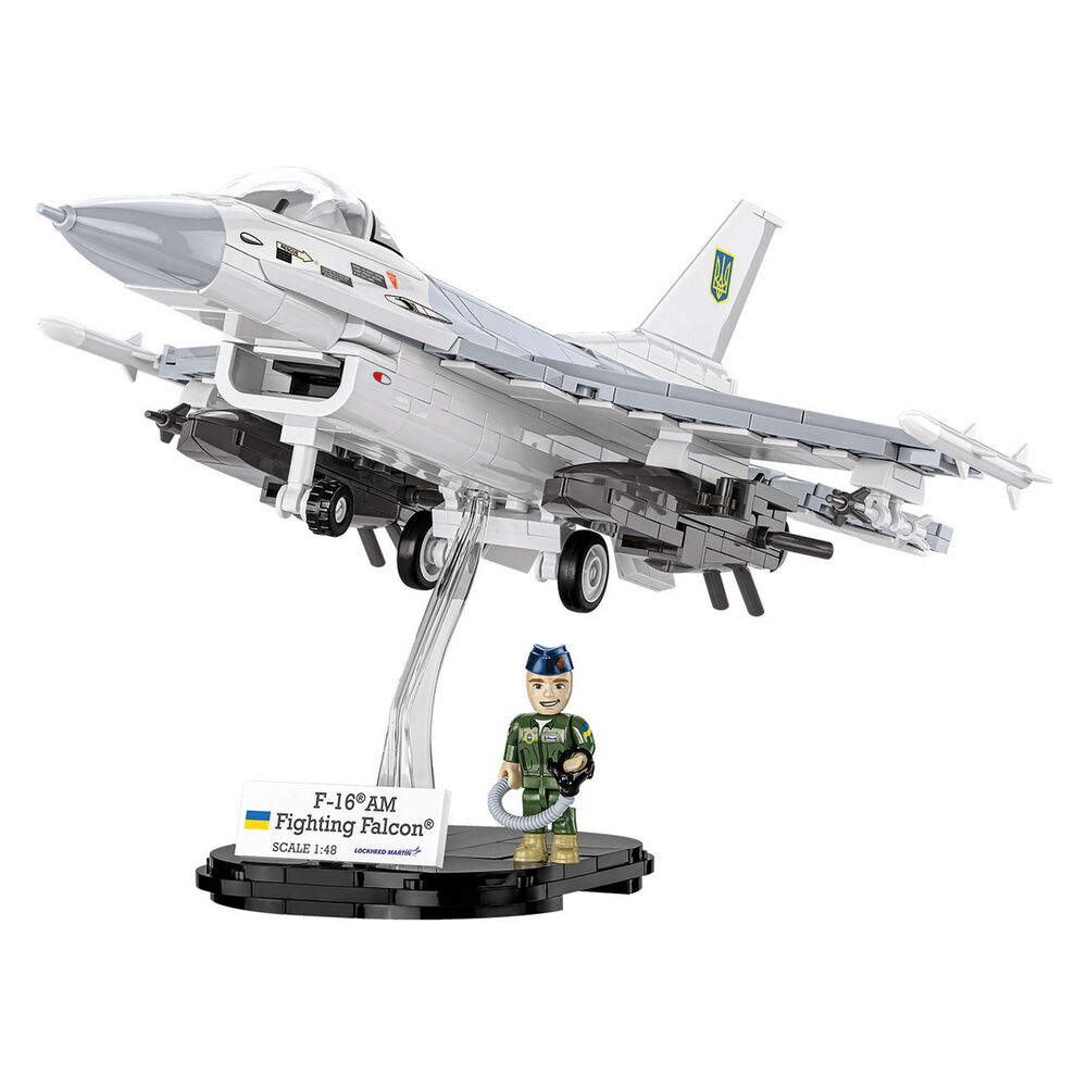 Конструктор COBI Літак F-16C Fighting Falcon UA ​​500 деталей (COBI-5893) Тематика військова