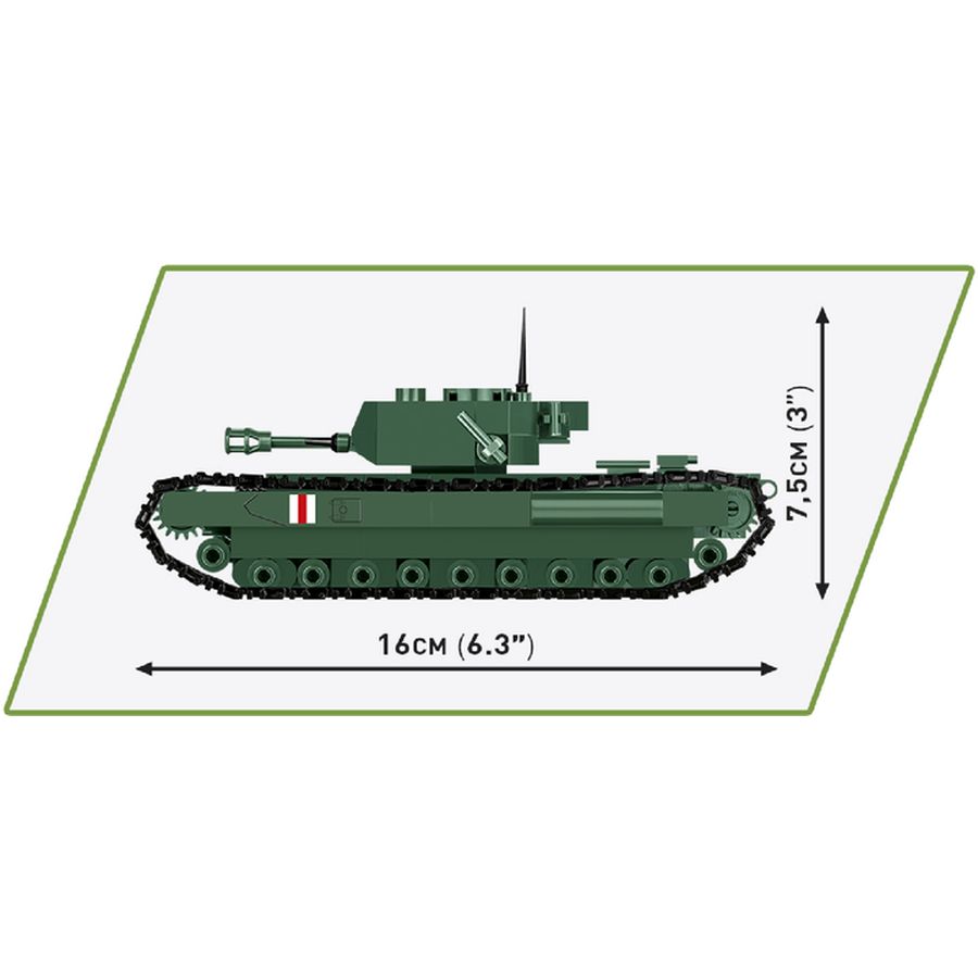 Конструктор COBI Вторая Мировая Война Танк Mk IV Черчилль (A22) 315 деталей (COBI-2717) Крепление блок