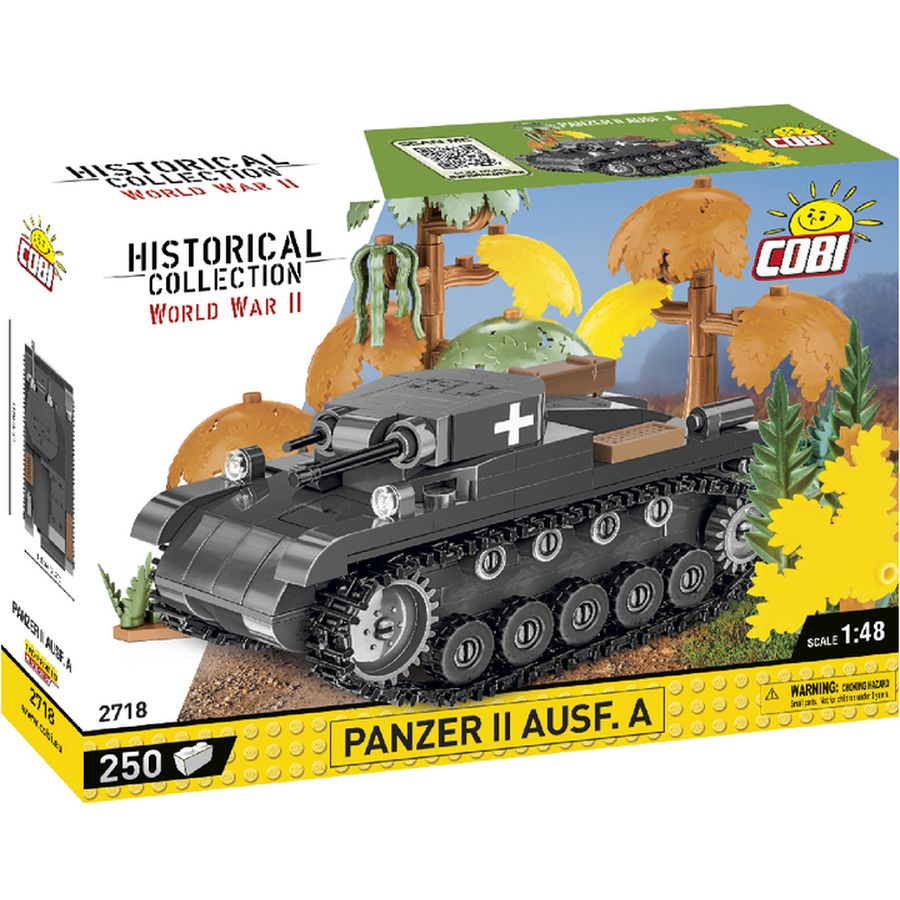 Конструктор COBI Вторая Мировая Война Танк Panzer II 250 деталей (COBI-2718)