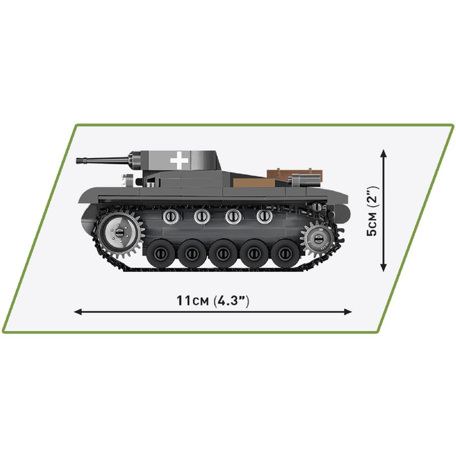 Конструктор COBI Вторая Мировая Война Танк Panzer II 250 деталей (COBI-2718) Тип транспорта танк