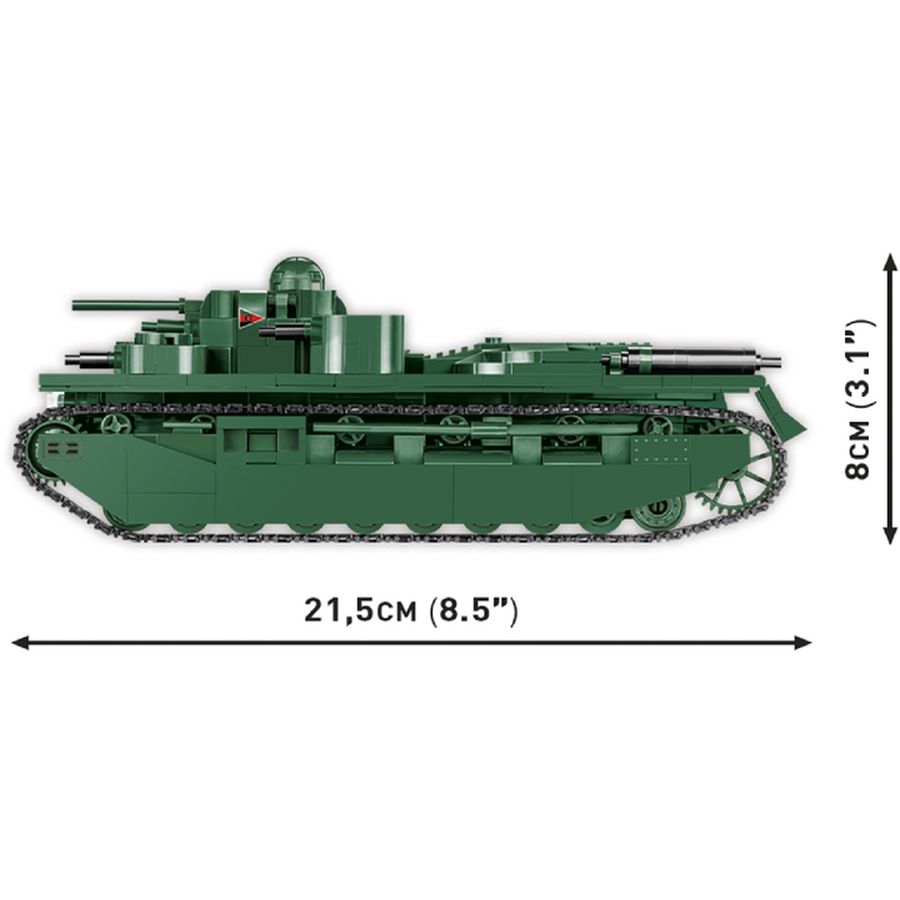 Конструктор COBI Первая Мировая Война Танк Виккерс A1E1 Независимый 886 деталей (COBI-2990) Тематика военная