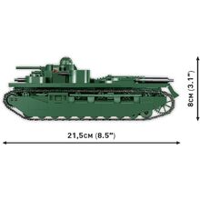 Конструктор COBI Первая Мировая Война Танк Виккерс A1E1 Независимый 886 деталей (COBI-2990)