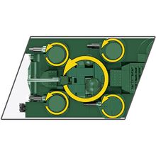 Конструктор COBI Первая Мировая Война Танк Виккерс A1E1 Независимый 886 деталей (COBI-2990)