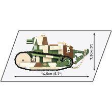 Конструктор COBI Первая Мировая Война Танк Рено FT-17 Победа 304 детали (COBI-2992)