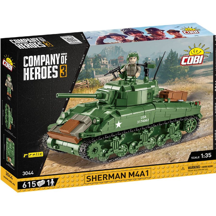 Конструктор COBI Company of Heroes 3 Танк M4 Шерман 615 деталей (COBI-3044)