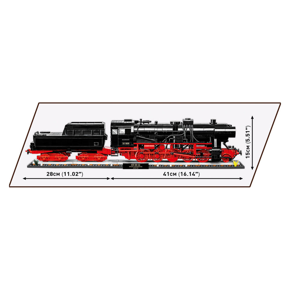 Зображення Конструктор COBI Локомотив DRB Class 52 Ексклюзивний набір 1:35 2623 деталей (COBI-6280)