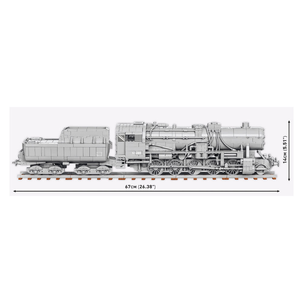 Покупка Конструктор COBI Локомотив Kriegslokomotive Class 52 1:35 2476 деталей (COBI-6281)