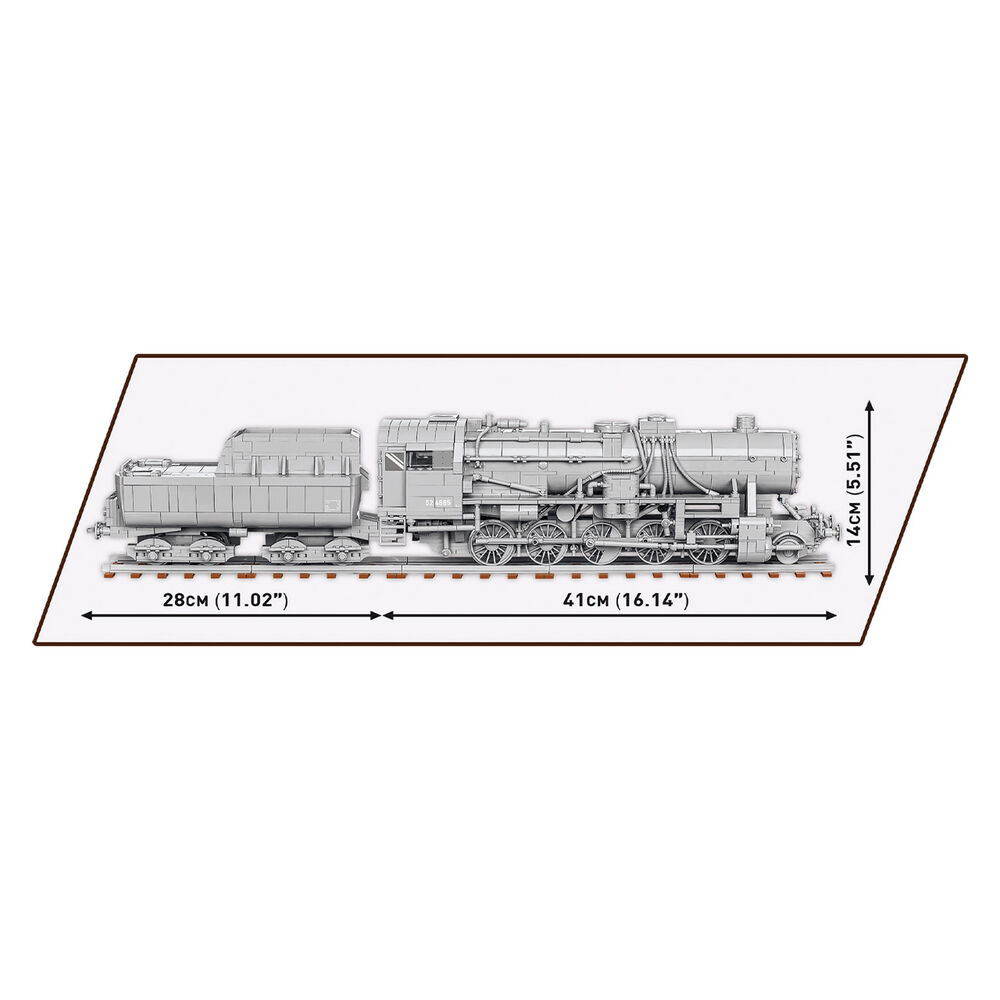 Замовити Конструктор COBI Локомотив Kriegslokomotive Class 52 1:35 2476 деталей (COBI-6281)