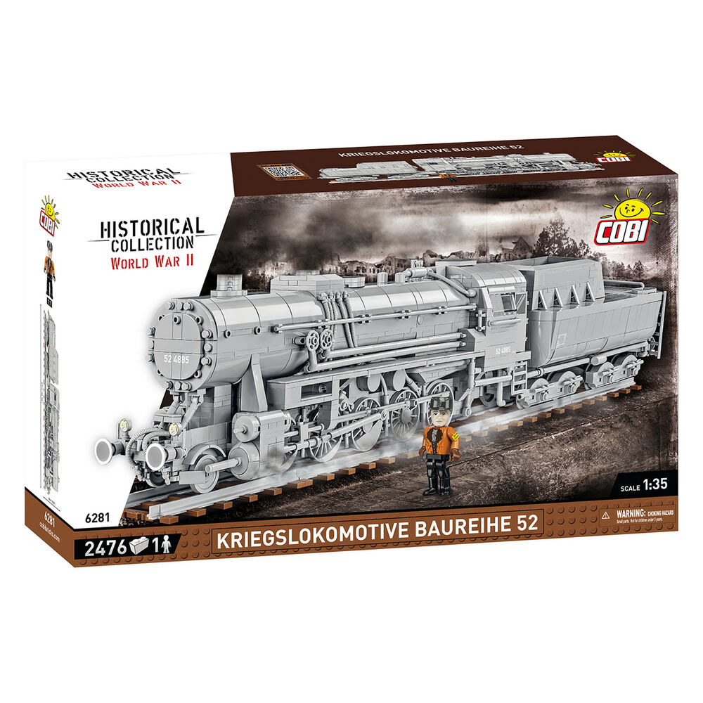 Конструктор COBI Локомотив Kriegslokomotive Class 52 1:35 2476 деталей (COBI-6281)