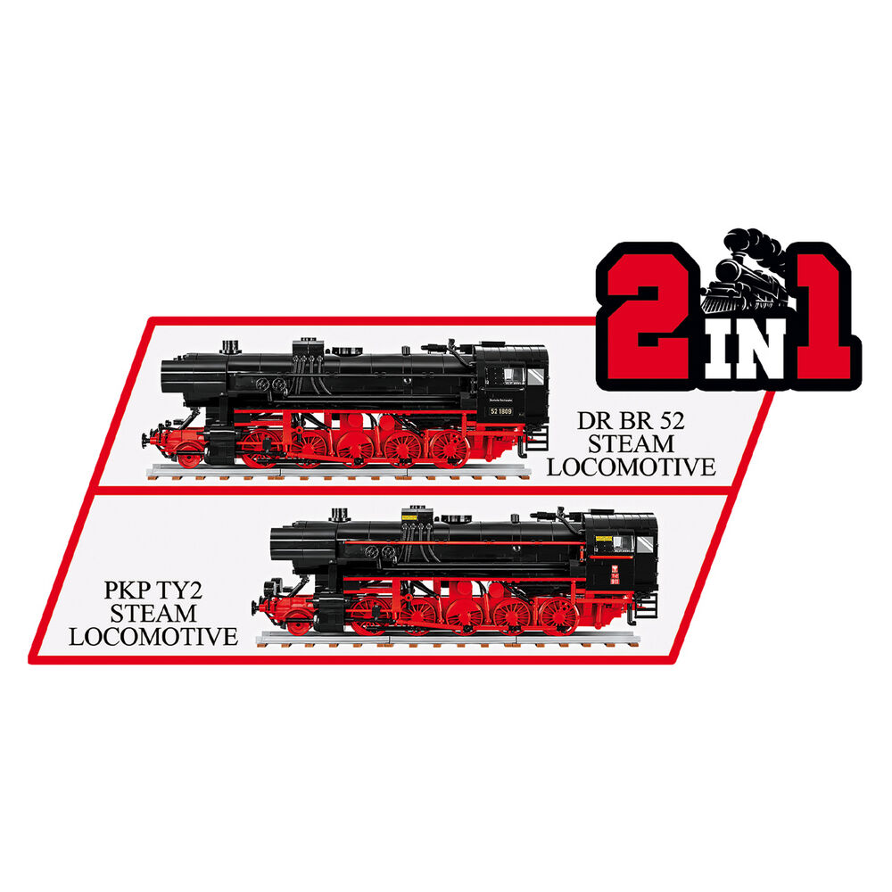 Изображение Конструктор COBI Локомотив DRB Class 52 1:35 1723 деталей (COBI-6283)