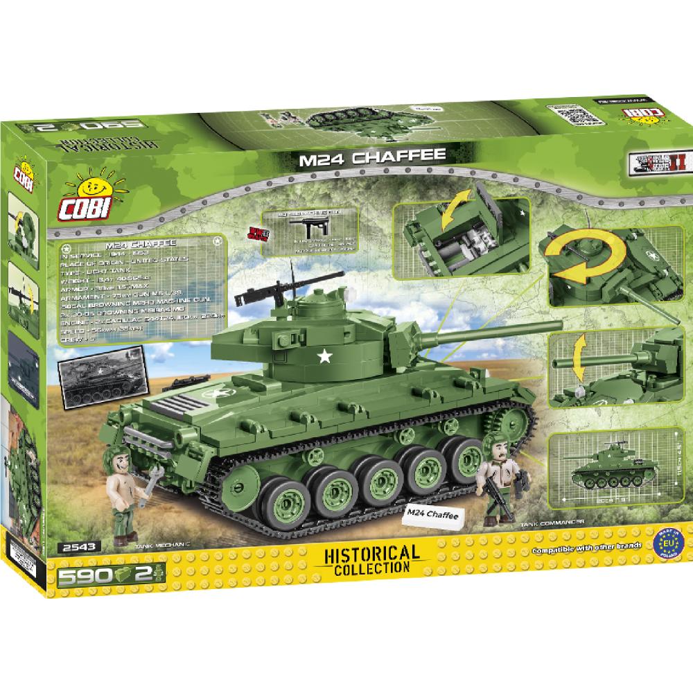 Конструктор COBI Вторая Мировая Война Танк M24 Чаффи (COBI-2543)