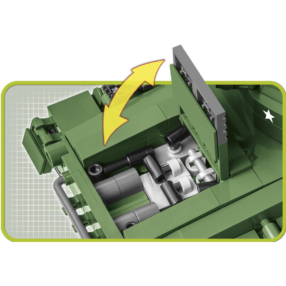 Конструктор COBI Друга Світова Війна Танк M24 Чаффі (COBI-2543) Кріплення блок