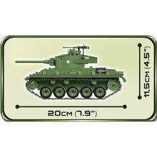 Конструктор COBI Вторая Мировая Война Танк M24 Чаффи (COBI-2543)