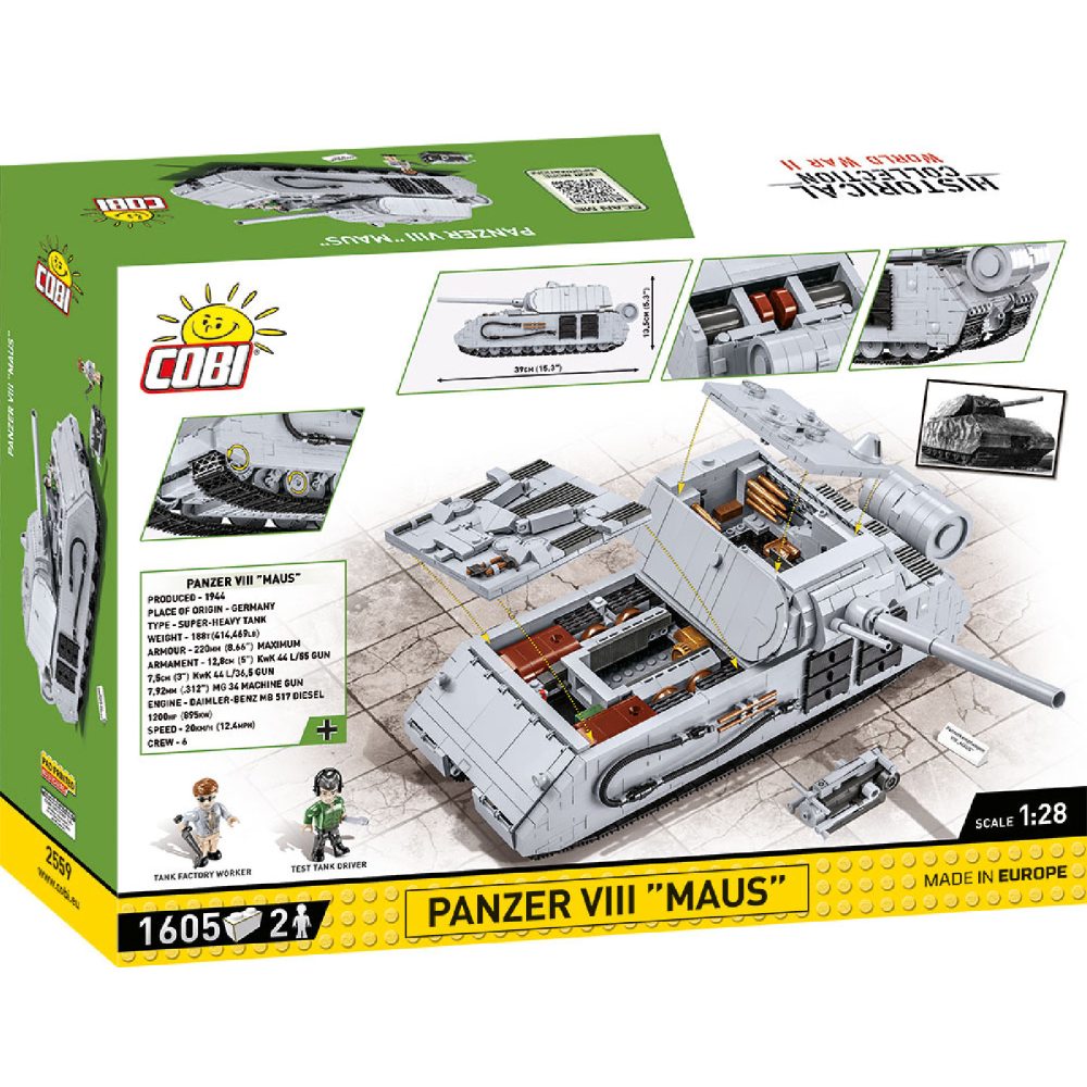 В Украине Конструктор COBI Танк Maus 1:28 (COBI-2559)