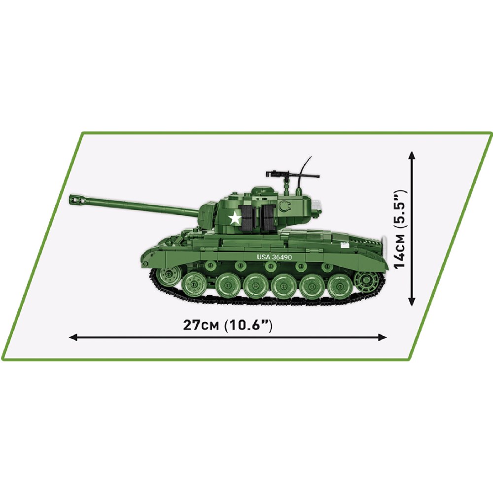 Внешний вид Конструктор COBI Танк M26 Першинг 1:28 (COBI-2564)