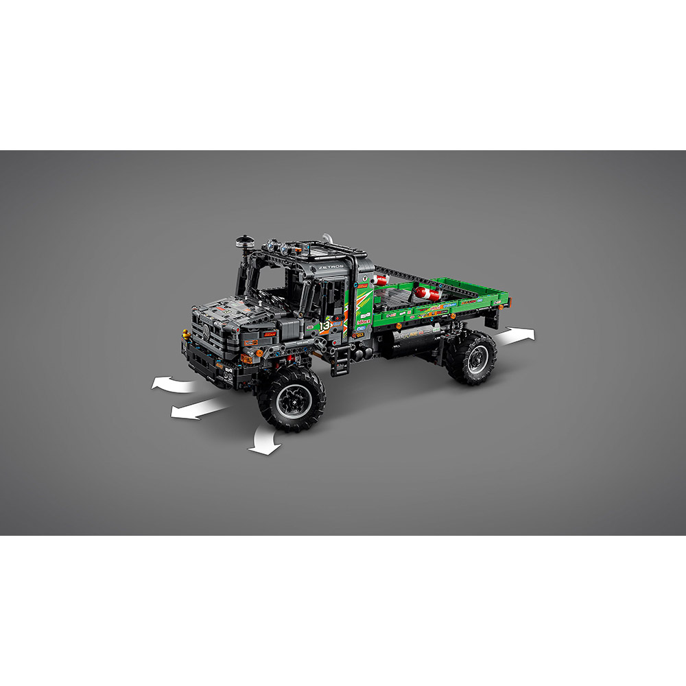 Фото 14 Конструктор LEGO Technic Повнопривідна вантажівка-позашляховик Mercedes-Benz Zetros 2110 деталей (42129)